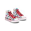 Converse Chuck Taylor All Star Canvas Dinosaur Print Versatile Durable High-Top Kids Canvas Shoes Kids Sneakers White Red A00928C