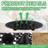 12 Pcs 8 Inch Plant Level Pot Elevator Plant Stand Heavy Duty Plant Stand Black Round Stand Saucer Plant Flower Pot Holder