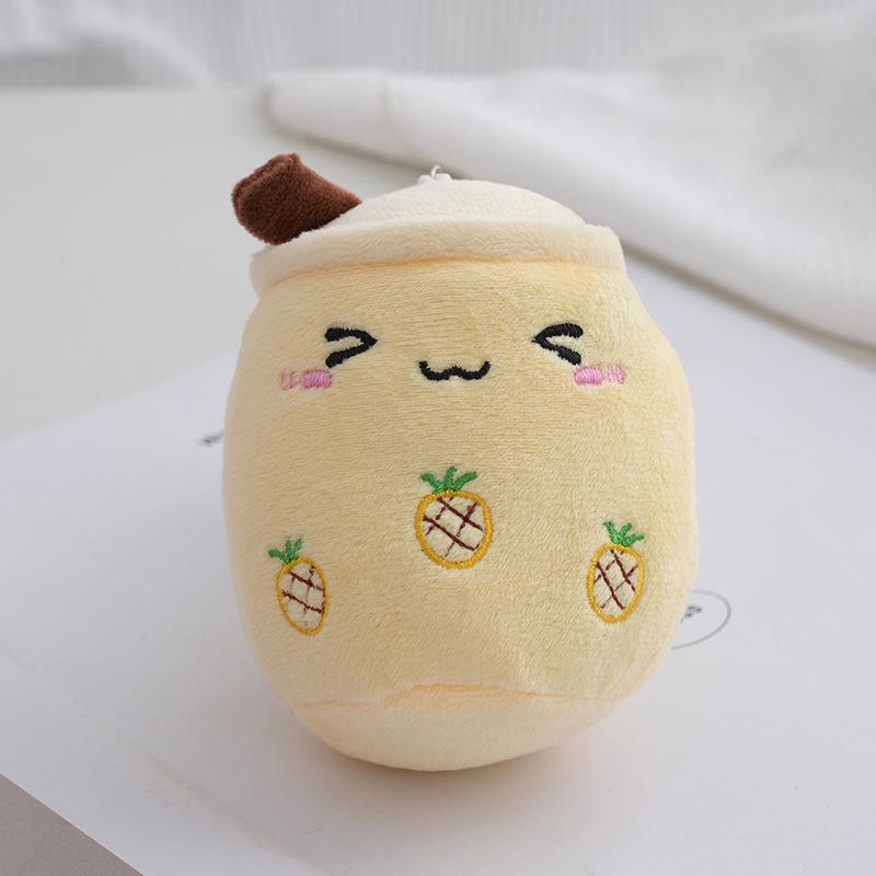 1Pc Bubble Tea Cup Plush Toys Kawaii Fruit Milk Tea Design Kids Stuffed Doll