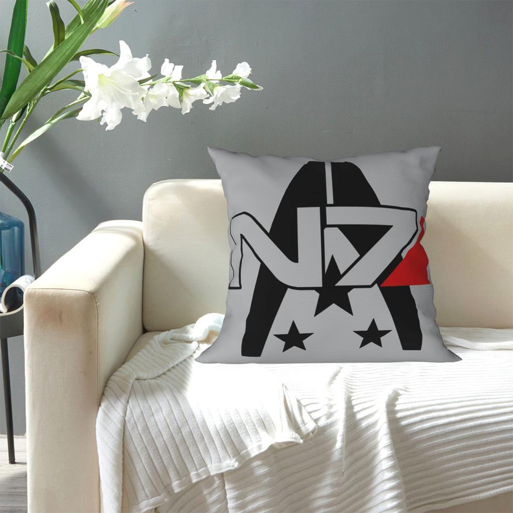 Mass Effect N7 Alliance Square Pillowcase Pillow Cover Cushion Zip Decorative Comfort Throw Pillow for Home Car