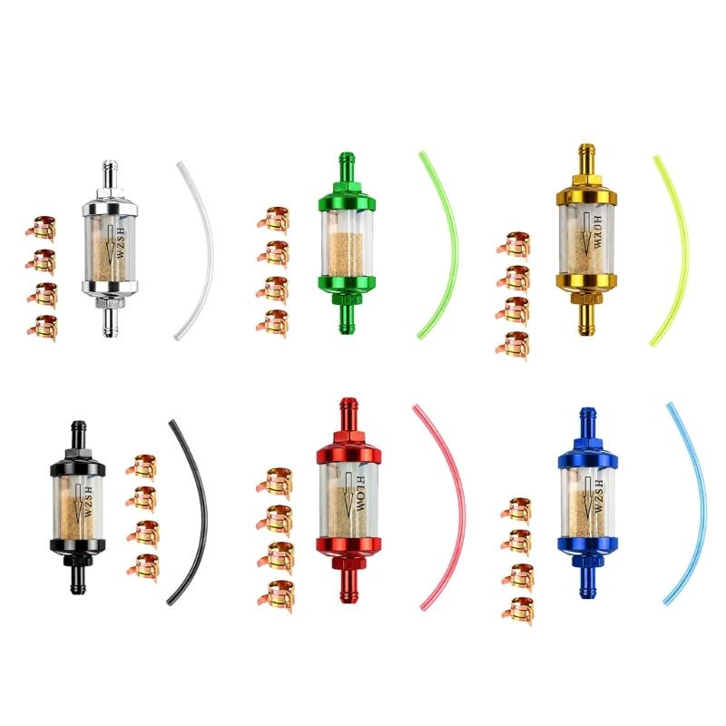 Filter and Hose Service Kit, 8mm Connection for Recreational Vehicles, Intended for Inline Gas Line Replacement and Maintenance Tasks