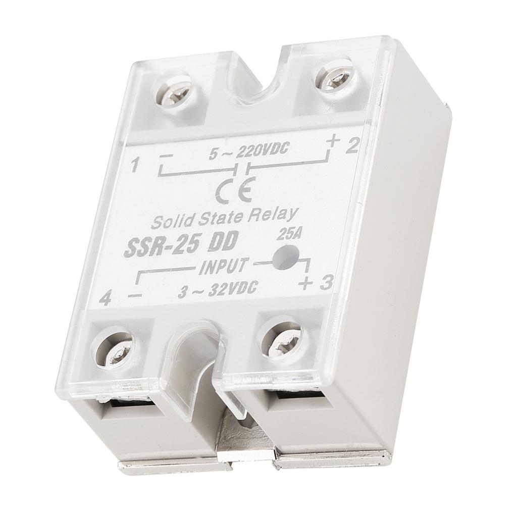 SSR 25 DD 25A 5 220VDC Solid State Relay For Industrial Automation Process