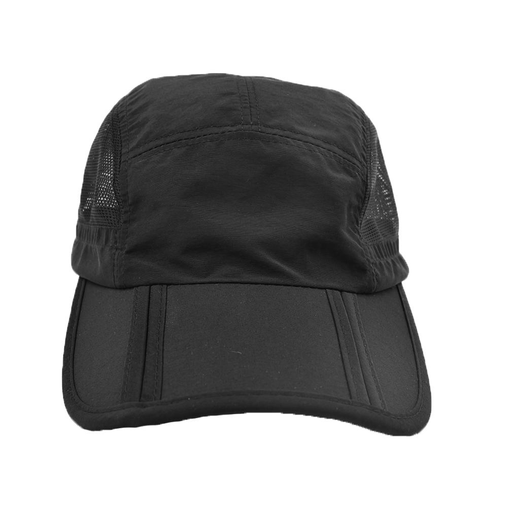 Collapsible Solid Color Shading Adjustable Baseball Cap Sun Protection Unisex Men Spring Summer Snapback Dad Hat