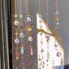 Good-Crystal Sun Catcher Star Moon Pendant Bedroom Window Decoration Crystal Pendant