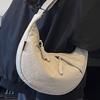 Casual Large-capacity Simple Canvas Bag Women's Winter New Simple Dumpling Bag One-shoulder Crossbody Bag