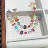 Elegant Zircon Necklace Bracelet Eariings Zircon Colorful Crystal Zircon Necklace Unique Sparkling Fashion Jewelry Accessory