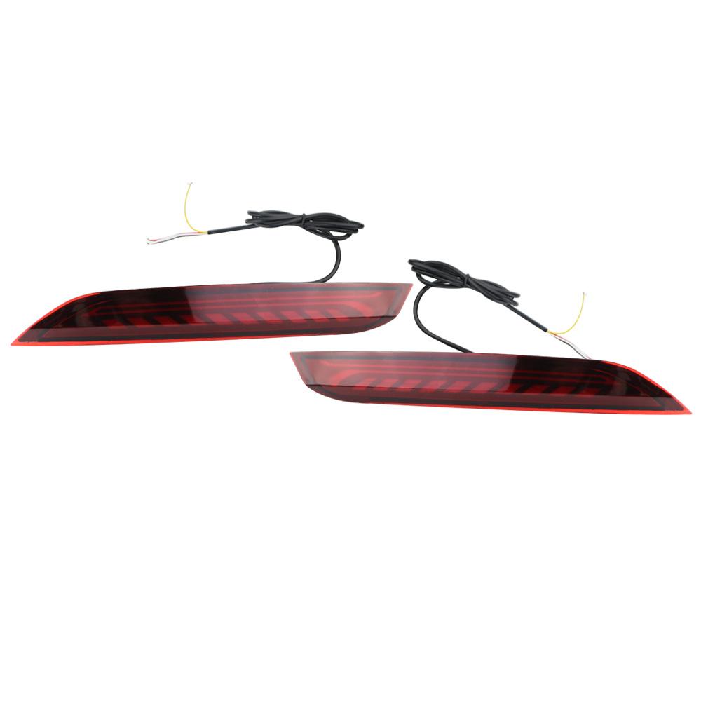 

2 шт. Задний фонарь бампера Стоп-сигнал для Volkswagen Vw Polo 2014-2018 Автомобильный мигающий многофункциональный отражатель Задний противотуманный фонарь style B