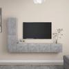 VidaXL TV Stand Set, 4 Pcs Concrete Grey Chipboard