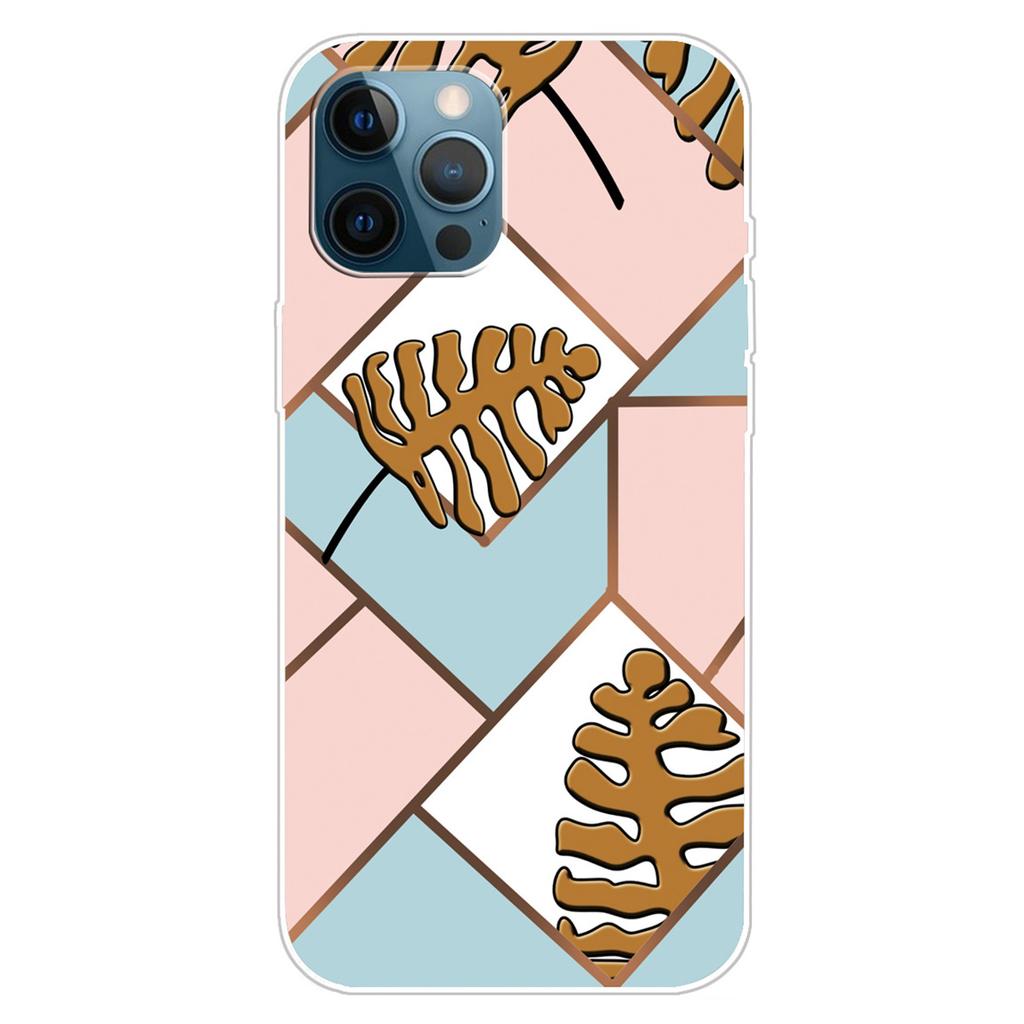 For iPhone 16 Pro Case Abstract Marble Pattern Printing TPU Phone Cover