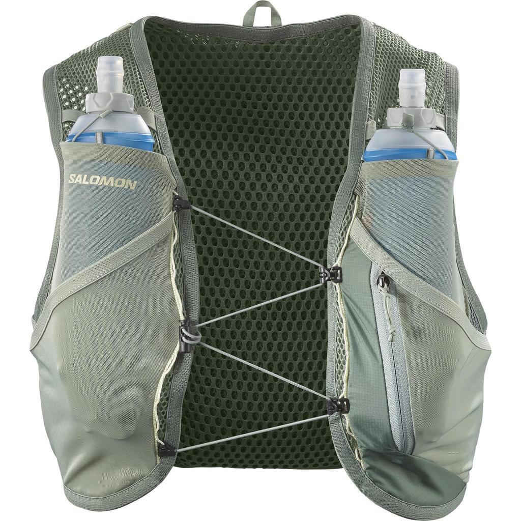 SALOMON Hydration Vest Rucksack Backpack ACTIVE SKIN 8 SET (Laurel Wreath/Lily Pad/ALOE WASH L)