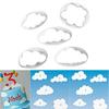 5Pcs Cloud Cake Cookie Biscuit Cutter Fondant Mold Decorating DIY Baking Tool