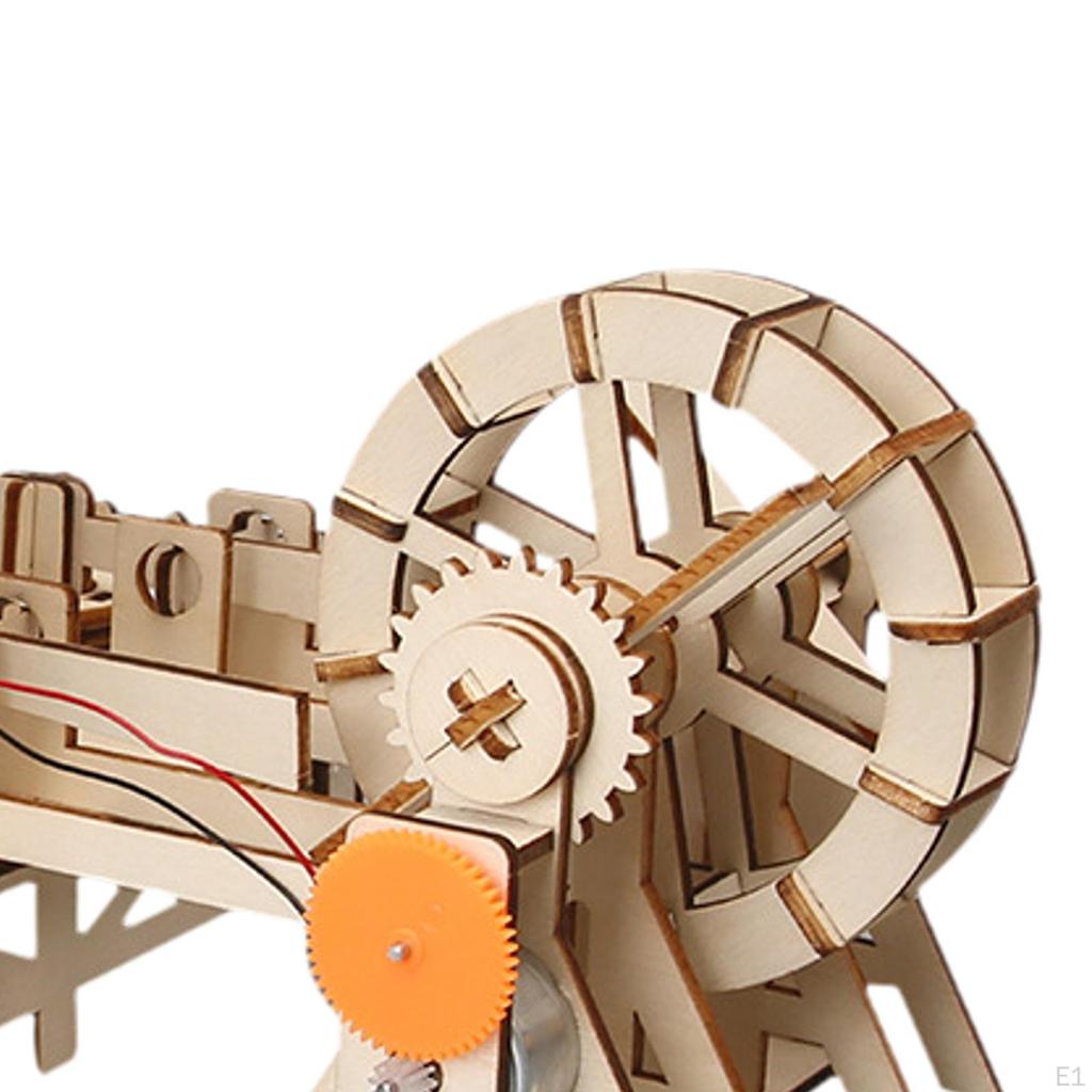 Wooden Kit Solar Powered DIY Practice Electronic Technology Toy Science for Elementary Primary