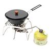 Outdoor Portable Foldable Stove Stand Rack Camping Pot Bracket Holder Gas Stoves Burner Bracket with Storage Bag Hiking Travell