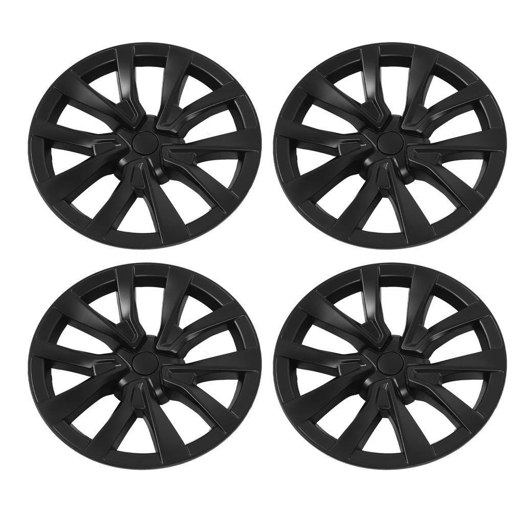 4PCS 18in Wheel Hub Cap Full Wrapping Wheel Hub Cover Trim Replacement for Tesla Model 3 2017 To 2023
