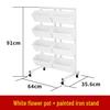 Mobile Multi-layer Plant Stand with Wheels for Balcony - Ideal for Flowers, Vegetables, and Strawberries