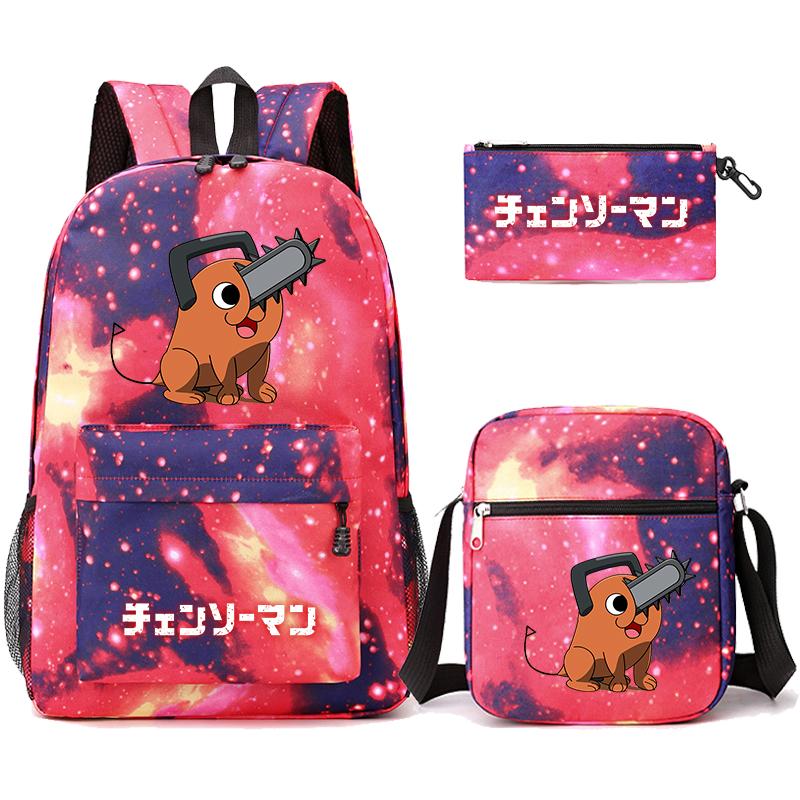 3 Teile/satz Anime Gedruckt Rucksack Sharingan Jugendliche Große Kapazität Cartoon Student Schul Mädchen Zurück Zu Schule Tasche