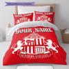 Sunderland A.F Custom Name Pattern Bedding,Quilt Set Quilt Cover Pillowcase Home Birthday Gift(1 * duvet cover + 2 * pillowcase, without core)