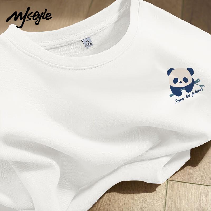 MJ STYLE Pure Cotton Short-Sleeve Unisex T-Shirt Loose-Fitting Casual Versatile Skin-Friendly Breathable Undershirt