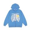 Clearance: Women's Hooded Long-Sleeve Sweatshirt - Halloween Skull Print, Loose Fit. No Returns/Exchanges.