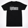 Lighthouse Logo Shirt Classic Canadian Rock Band Vintage Style Black Shirt