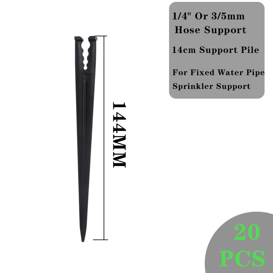 20pc Garden Irrigation Connector Barb 3/5 Mm 3 Way Elbow Water Pipe Connector Accessory Repair For Garden Potted Plants