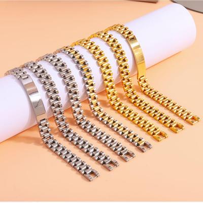Luxury Titanium Steel Watch Band: Elegant Unisex Bracelet for Men and Women