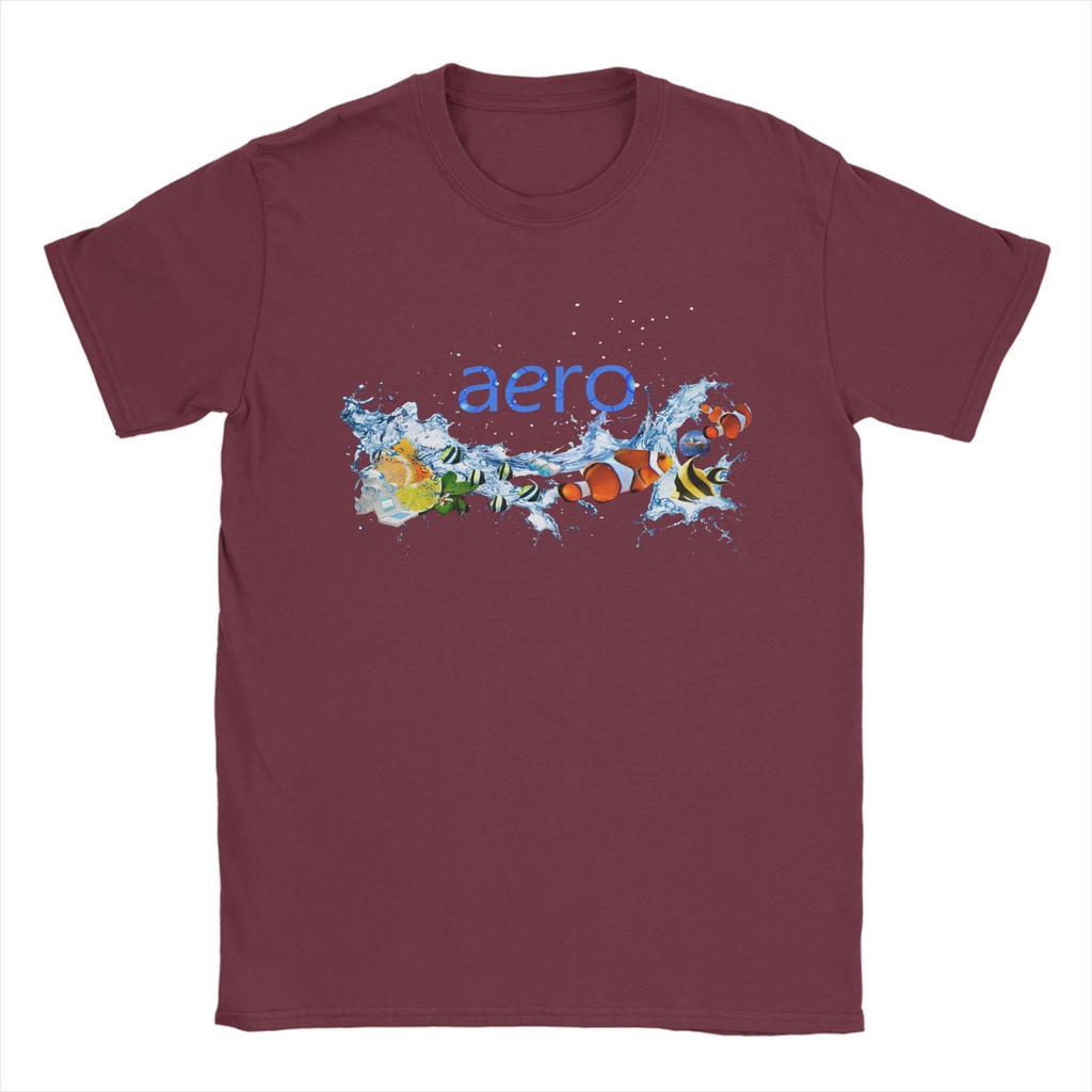 Novelty Frutiger Aero World Design TShirt Men Crew Neck Pure Cotton T Shirts Short Sleeve Tees Original Tops