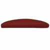 VidaXL Tapis d'escalier autocollants 30 pièces 56 x 17 x 3 cm Rouge bordeaux Demi-rond 3365683