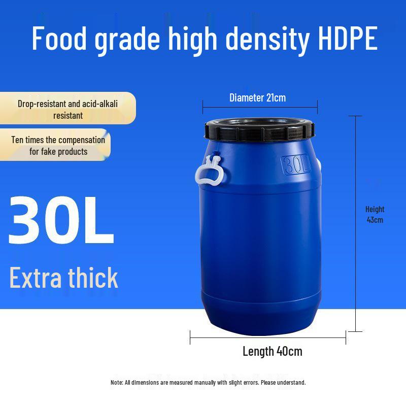 Multifunctional Square Food Grade Plastic Bucket: Composting, Water Storage, Fermentation, Oil Drum, Honey Seal, Chemical Use.