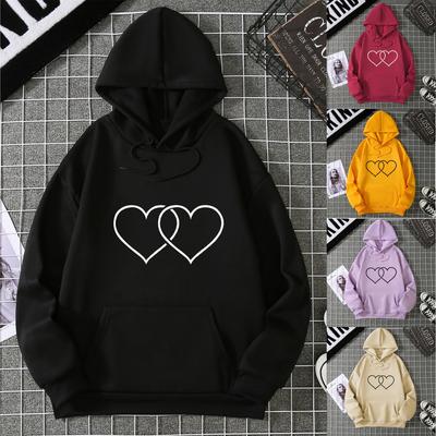 Heißer Verkauf Herbst und Winter Damenbekleidung Neue Mode Buchstabendruck Fleece Pullover