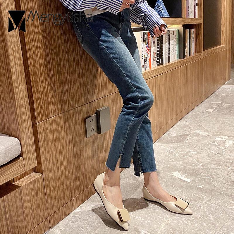 Весенние туфли женские дизайнерские кожаные туфли на плоской подошве женские лоферы — фото 5