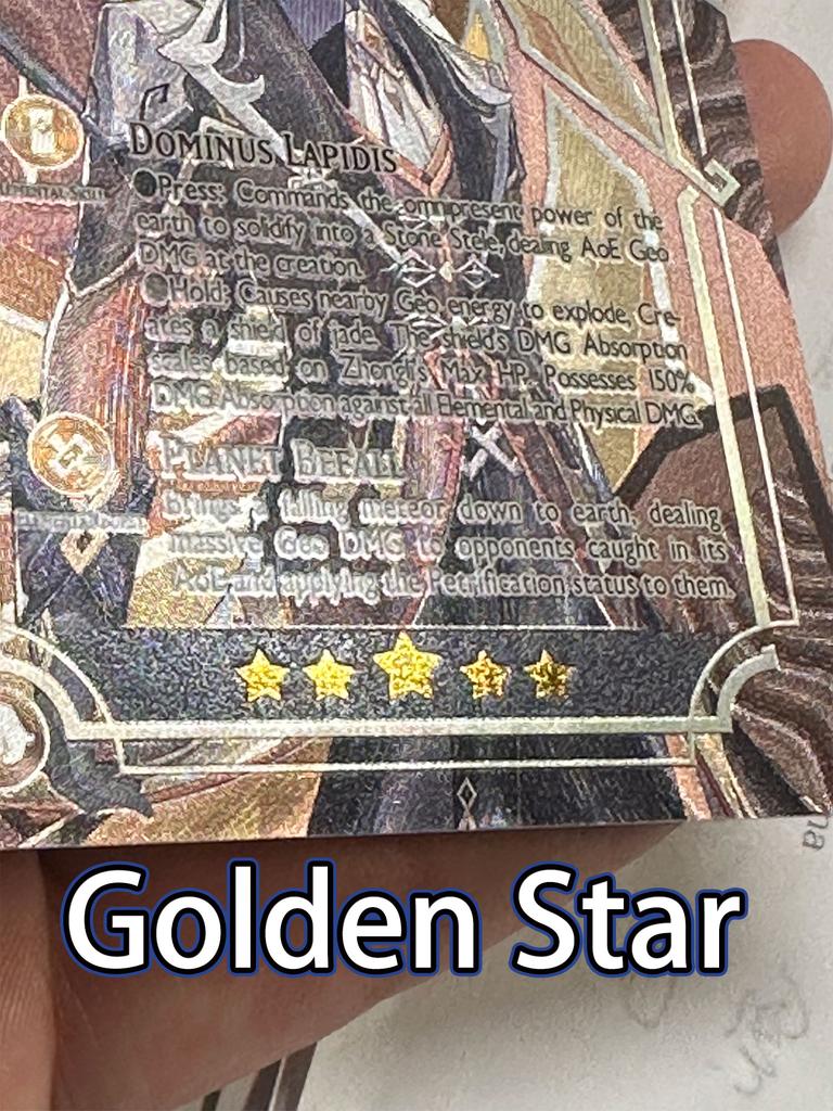 Genshin Impact Card in English Rare Holographic Shiny 55Pcs UR and 5Pcs Random UTR TCG Collection Kamisato Ayaka ZhongLI Gift