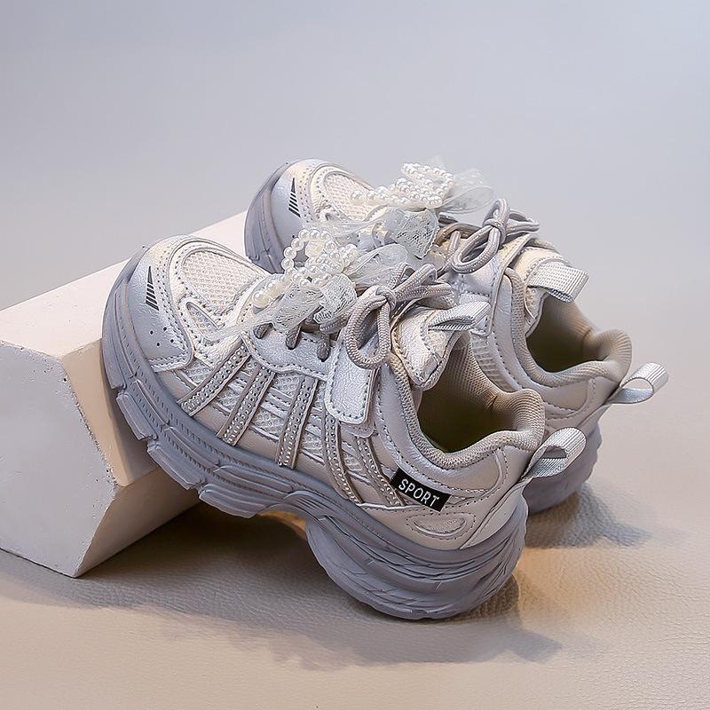 

Children s sports shoes 2025 spring and autumn new girls mesh breathable dad shoes boys foreign light running shoes 26