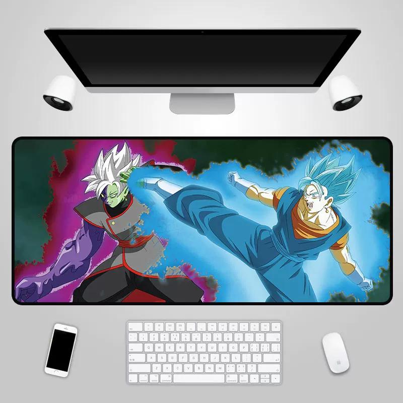 2026 Dragon Ball Leather Mouse Pad Son Goku Printing Pattern Large Size Game Gaming Keyboard Pad Boys Office Animation Non-slip Table Mat