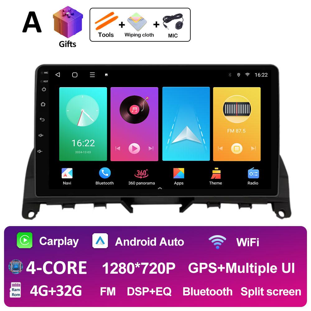 Pentru Mercedes Benz C Class3 W204 S204 2006 2007 2008 2009 2010 2011 Sistem Inteligent Android 14 Bluetooth Ventilator de Răcire GPS Navi