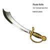 Halloween Pirate Costume Props: Sword, Gun, Hook, Hat, Eye Patch for Kids & Adults