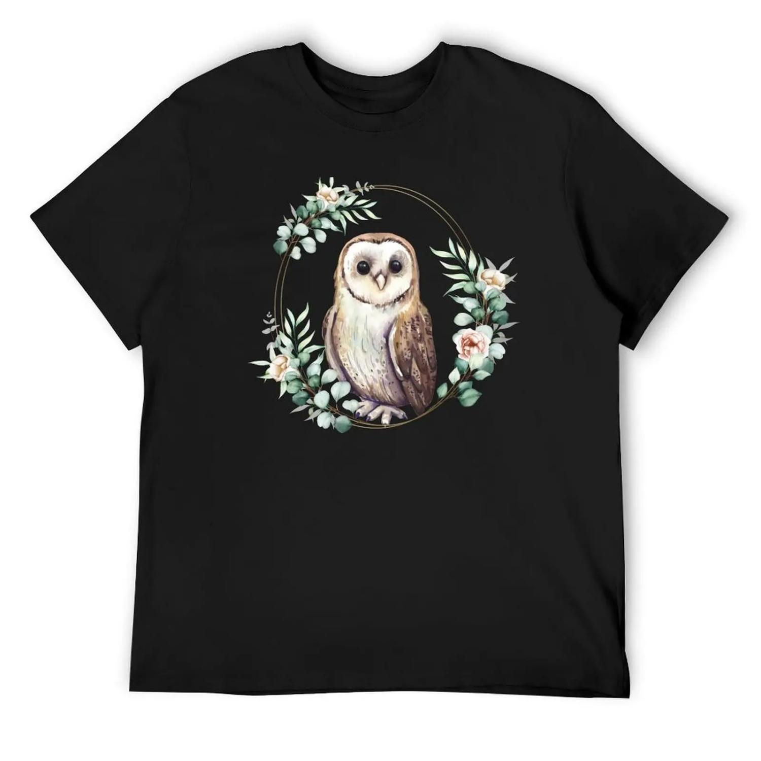 

Baby Barn Owl in a Floral Gold Wreath Frame T-Shirt Louboutins cute tops new gifts and t-shirts t shirts men XXXXXL
