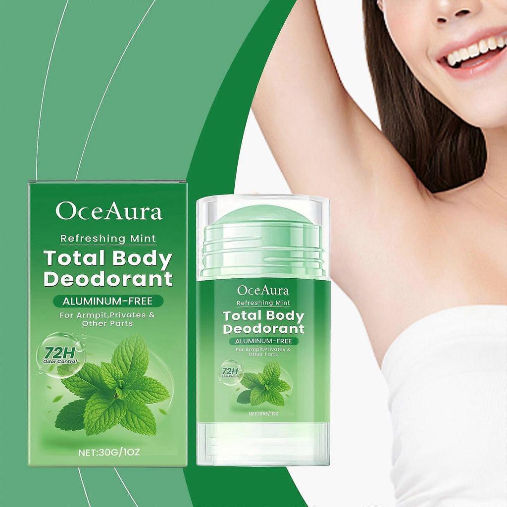 Mint body care stick cleans light fragrance mild refreshing fresh sweat control
