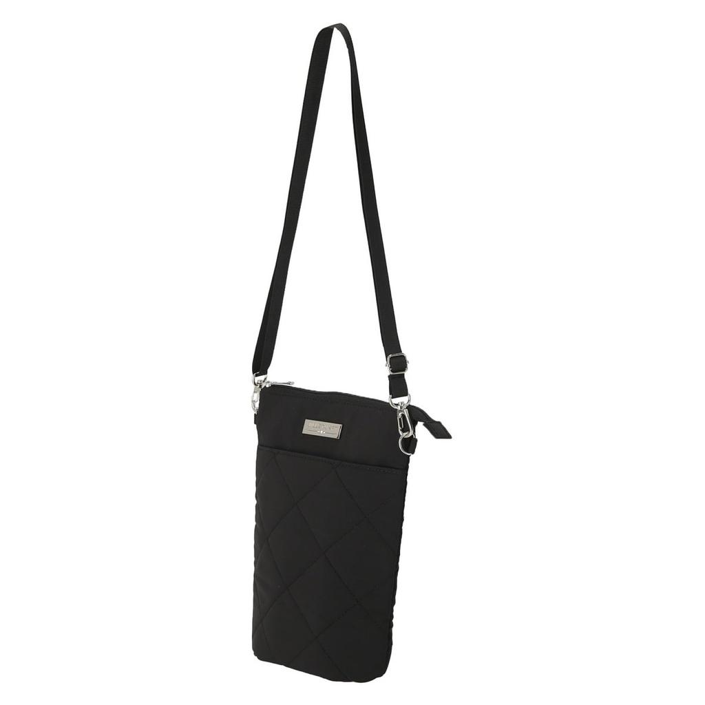 JILL STUART Women's Insulated Thermal Case S Black Quilted Bottle Bag with Shoulder Strap
