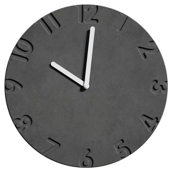 Zegar ścienny betonowy cichy prosty nowoczesny nordycki 30CM stylowy do zawieszenia na ścianie dekoracja pokoju płynący sekundnik wnętrze domu prezent na parapetówkę