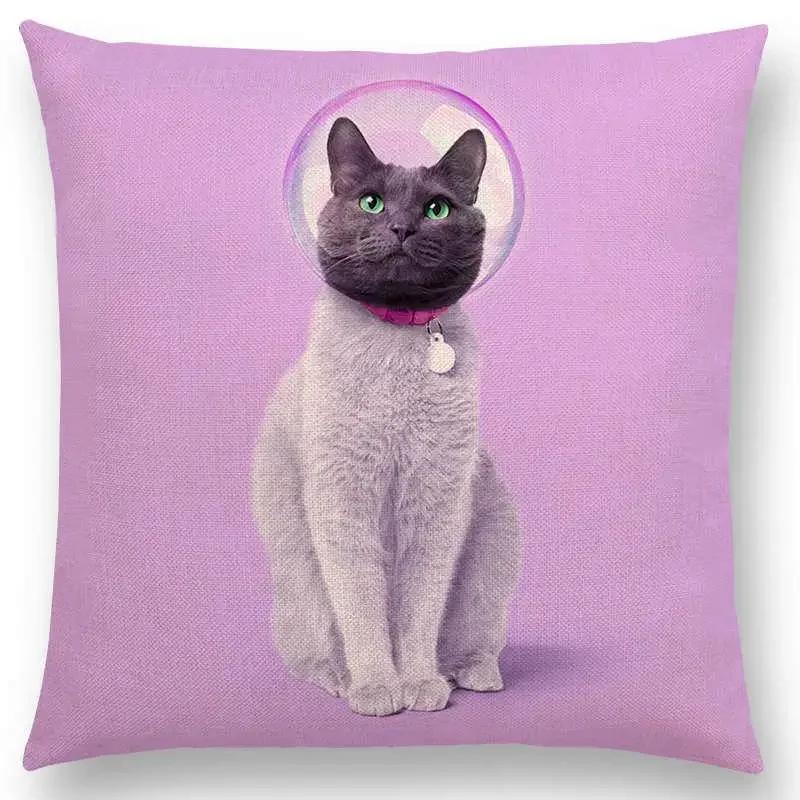 Różowy Sen Kolorowa Fantazja Seksowny Wystrój Poszewka na Poduszkę Sofa Rzutowa Wieloryb Flaming Kot Hamburger Pączek Poszewka na Poduszkę