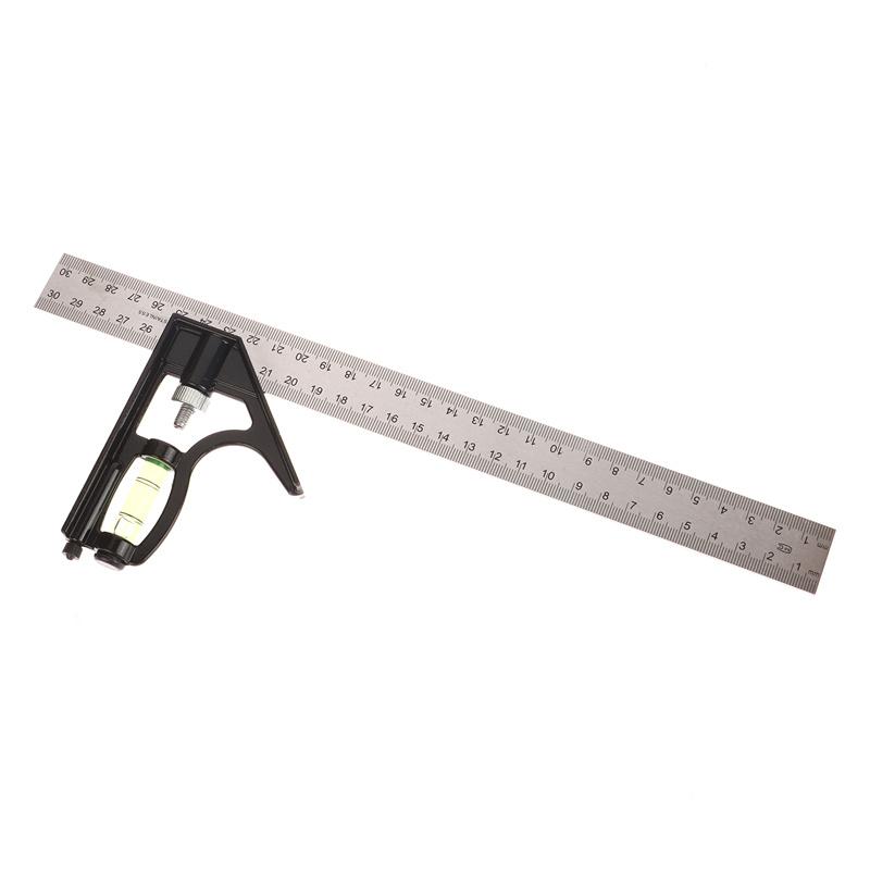 Angle Square Measuring Tools Set Precise Aluminium Adjustable Combination Spirit Level
