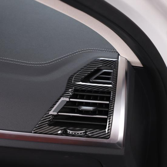 For BMW X3 G01 2022 2023 Carbon Fiber 2X Front Side Air Outlet Vent Cover Trim