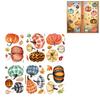 6PCS Themed Window Clings No Plastic Decorative Removable Leaf For Seasonal Home