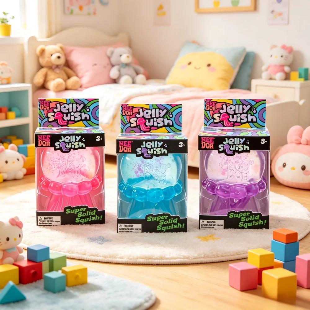 

New Schylling Jellyfish Healing Series Needoh Nice Cube Stress Relief Pinch random color1pcs Children s Gift