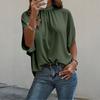Damen Freizeitmode Rundhals Träger Halbsleeve Hemd T-Shirt Top