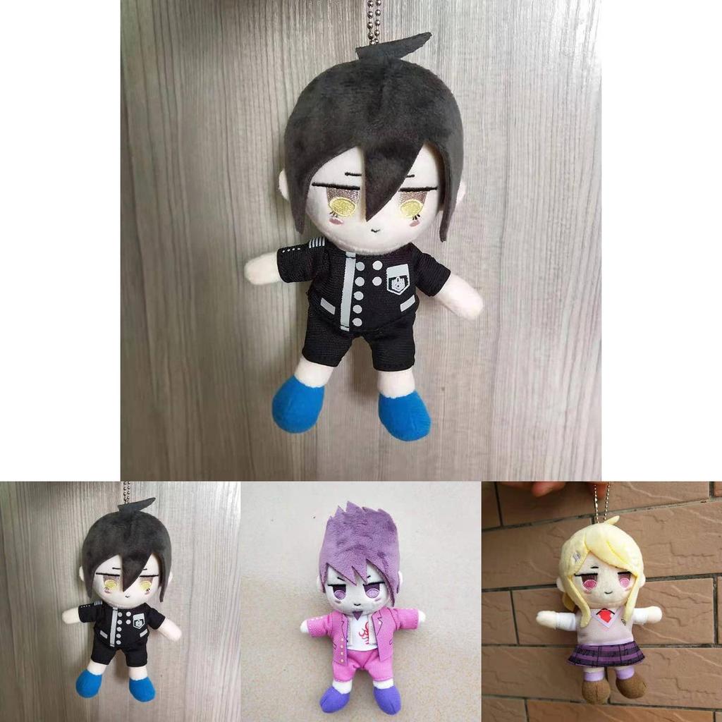 Adorable Danganronpa V3 Kokichi Oma Plush Toy Doll Key Chains Pendant For Kids
