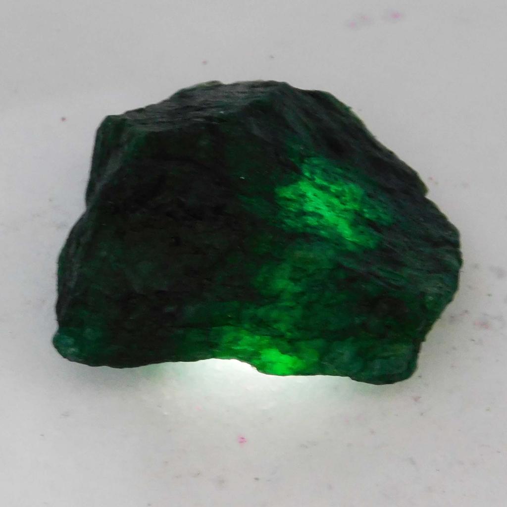 Natural Green Emerald 183ct Rough Certified Loose Gemstone