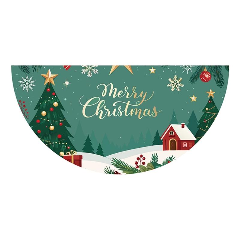 

Holiday Fan Flag Door Curtain Christmas Decoration for Garden and Porch Quick Setups Perfect For Parties Event