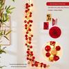 New Year Lucky Red Copper Coin Garland with Lights